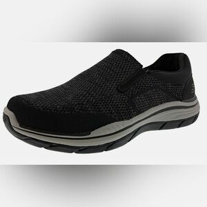 Skechers Expected 2.0 Arago Shoes Men's Sz 9.5 Black Slip-On 204000